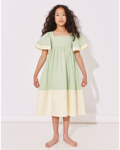 THE MIDDLE DAUGHTER SS25 Motorway Dress in Milky Tea