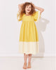 THE MIDDLE DAUGHTER SS25 Souvenir Dress in Preserved Lemon & Pina Colada