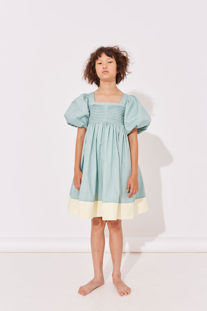 THE MIDDLE DAUGHTER SS25 Stratosphere Dress  in Glacier Mint