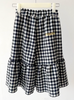 TAGO Ruffled Pants in Black Check