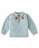 GINGERSNAPS FW24 BABY GIRL DOTTED COTTON BLOUSE WITH TASSELS