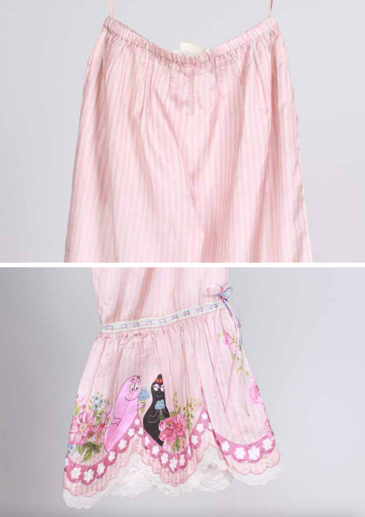 PERO KIDS BARBAPAPA Pink Striped Pantaloon Pants