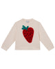 STELLA MCCARTNEY GIRL SWEATSHIRT WITH STRAWBERRY EMBROIDERY