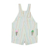 STELLA MCCARTNEY BABY GIRL WIGGLE STRIPES GABARDINE DUNGAREES