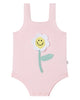 STELLA MCCARTNEY BABY GIRL KNIT BODYSUIT PUFFEL  WITH FLOWER CROCHET PATCH