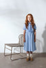 UNLABEL SS25 Arch Dress in Sky Blue Stripes