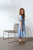 UNLABEL SS25 Arch Dress in Sky Blue Stripes