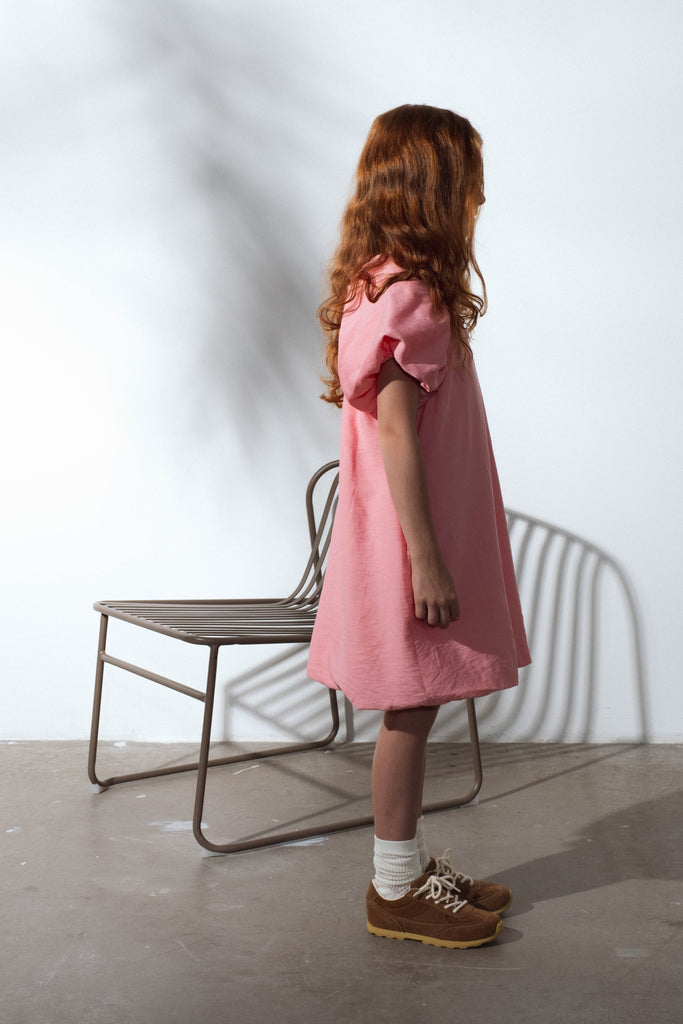 UNLABEL SS25 Cloud Dress in Peach