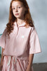 UNLABEL SS25 Wave Short Sleeve Shirt Blouse in Pink Check