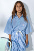 UNLABEL SS25 Weave Shirt in Blue Sky Stripes