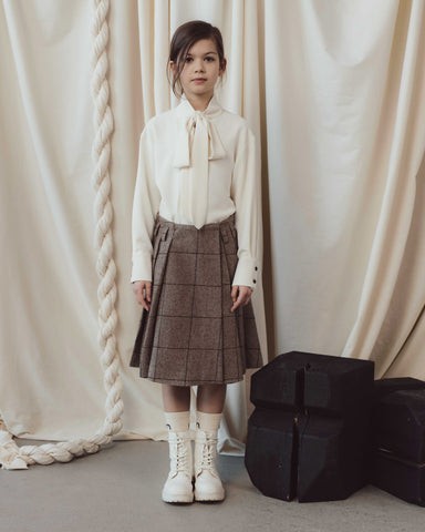 UNLABEL FW24 Gunilla Tweed Skirt