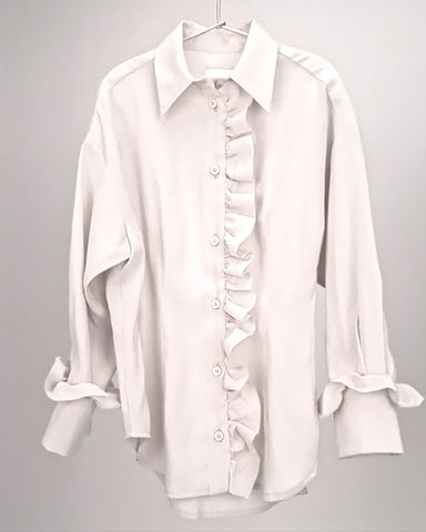 UNLABEL FW24 Bram Blouse Top in Ivory