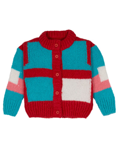 SCOTCH AND SODA FW24 RAINBOW YARN CARDIGAN Sweater