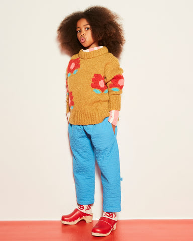 STELLA MCCARTNEY GIRL KNIT FRINGED CARDIGAN WITH POMPOMS