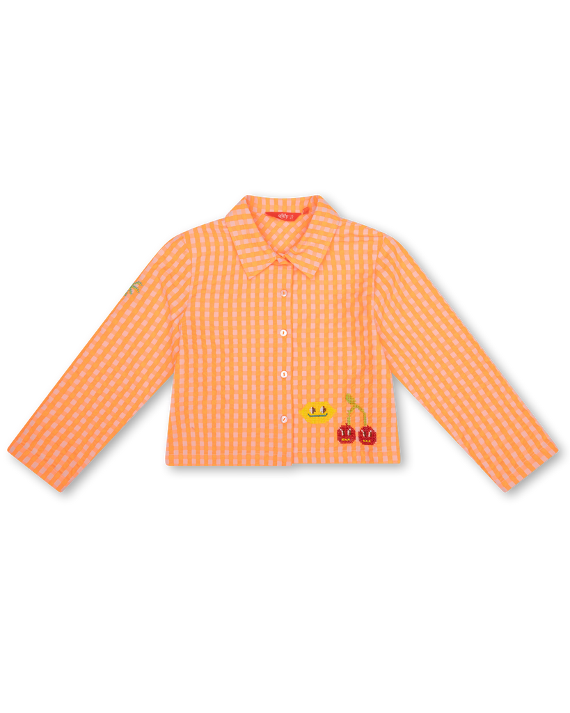 OILILY Spring Summer 2025 BIZZ GINGHAM BUTTON UP SHIRT