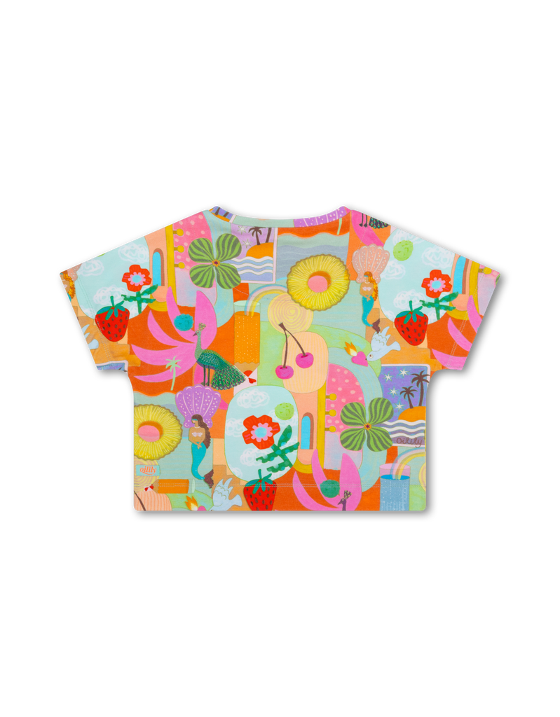 OILILY Spring Summer 2025 TIP T-SHIRT in MEADOW