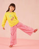 OILILY Spring Summer 2025 Palazzos Scalloped Edge Trouser Pants in Raspberry