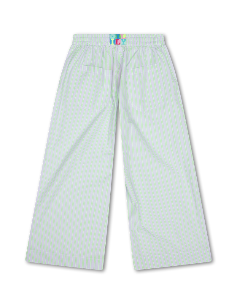 OILILY Spring Summer 2025 Palazzo Trousers in Lilac Stripe