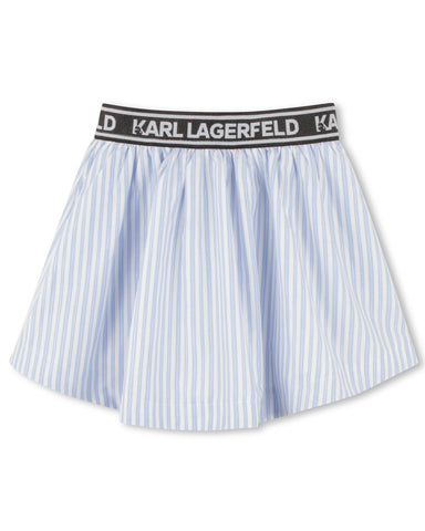 KARL LAGERFELD SS24 Pink Pleated Midi Skirt