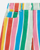 STELLA MCCARTNEY RAINBOW STRIPES GABARDINE JEAN SHORTS