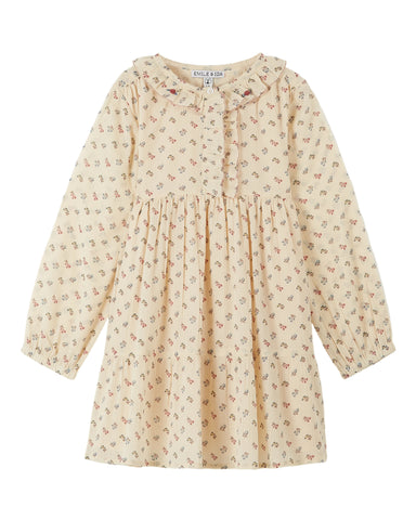 MINI RODINI Pre-SS24 Roses Longsleeve Dress