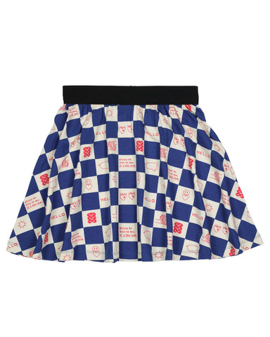 PAADE MODE "WINTER MEADOW" Cotton Skirt With Ties Meet The Cheetahs