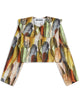 WOLF AND RITA  'Tales Of The Land And Sea'  LEONILDE ÍNDIOS Cropped Blouse Top