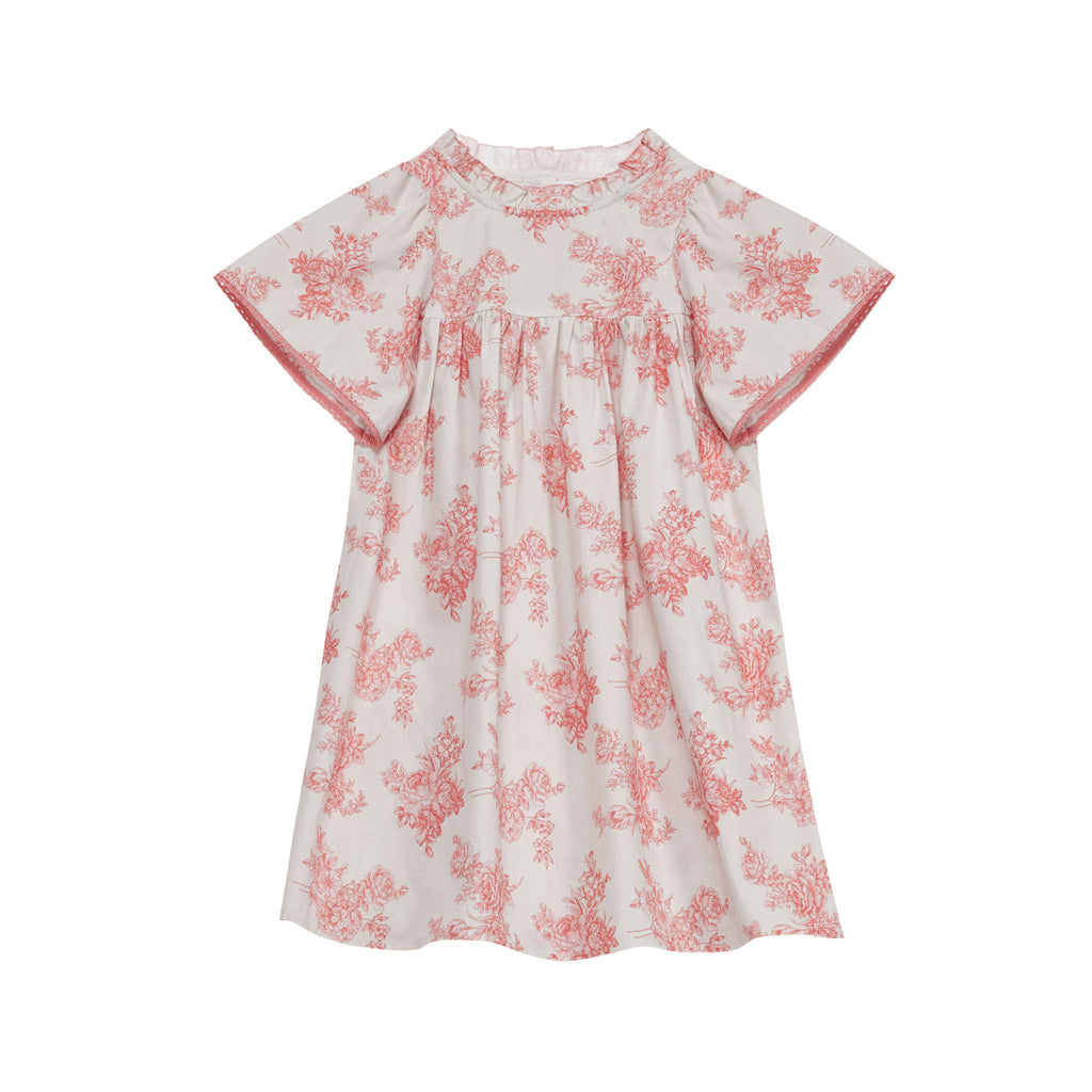 C'ERA UNA VOLTA Leonidas Dress in Toile De Jouy Pink