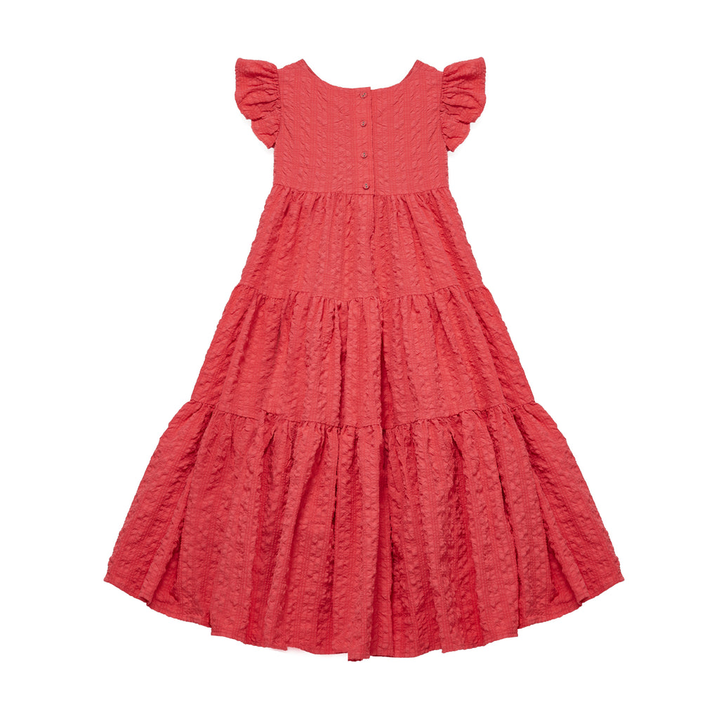 C'ERA UNA VOLTA Tulip Dress in Coral