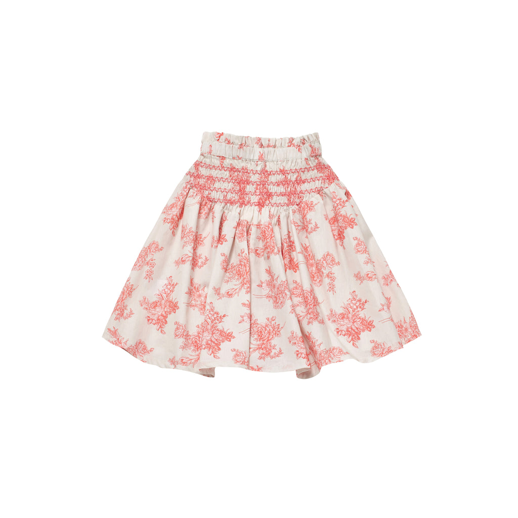 C'ERA UNA VOLTA Selene Skirt in Toile De Jouy Pink