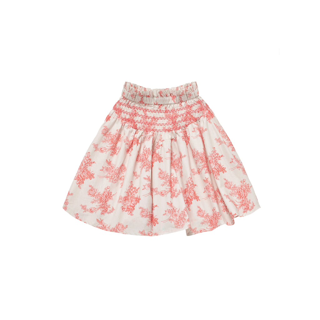 C'ERA UNA VOLTA Selene Skirt in Toile De Jouy Pink