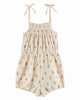 EMILE ET IDA SS25 CREAM FLOWER TERRY SHORT JUMPSUIT