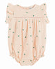 EMILE ET IDA SS25 BEBE COMBI PUFFEL with EMBRODERY ALL OVER