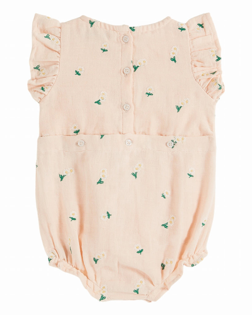 EMILE ET IDA SS25 BEBE COMBI PUFFEL with EMBRODERY ALL OVER