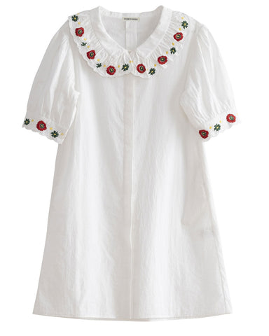 THE MIDDLE DAUGHTER AW23 Visitors Book Dress Iznik